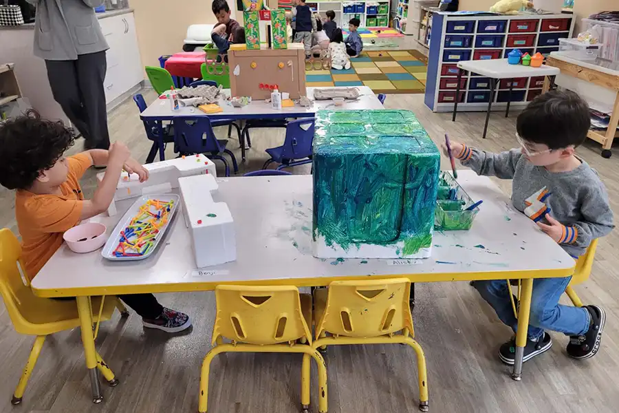 Indoor and outdoor play at Glen Childcare daycare program