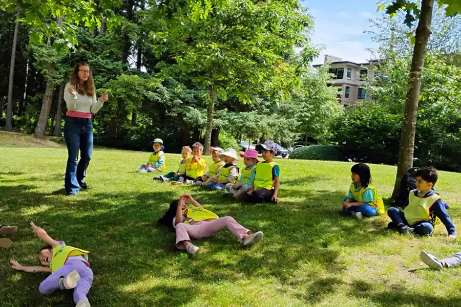 Indoor and outdoor play at Glen Daycare program in Coquitlam